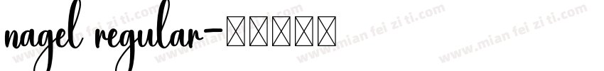 nagel regular字体转换
